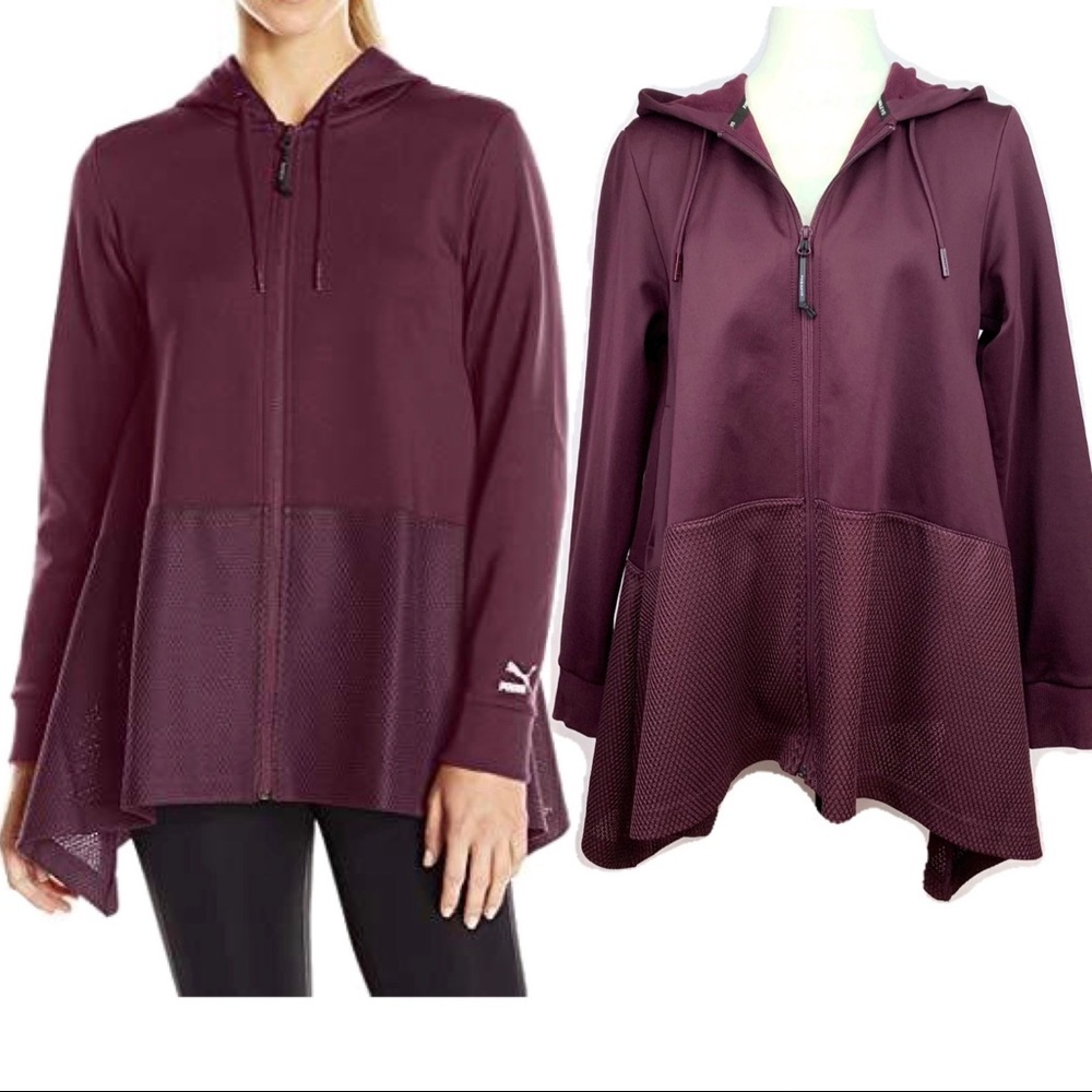 Puma Evo Drapey Full Zip Hoodie Size M